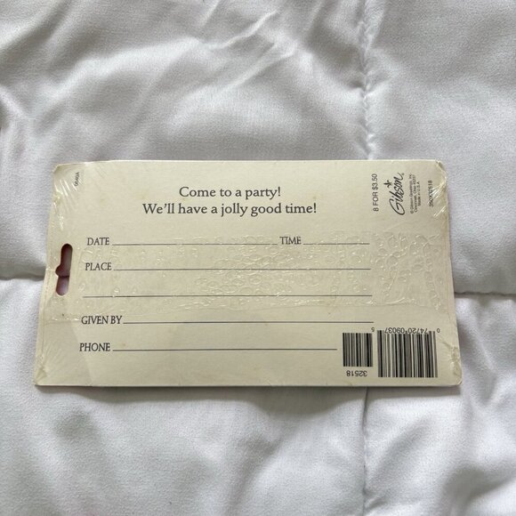 NEW Christmas Holiday Invitations Envelopes Vintage 80s 90s (24) Junk Journal - Picture 7 of 7